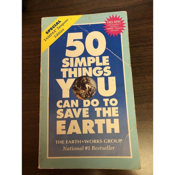 50 Simple Things You Can‎ Do To Save The Earth The Earth Works Group PB 1991 - Picture 1 of 3